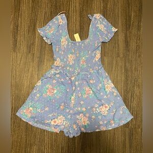 Women’s Faithe Smocked Floral Romper